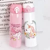 Cute Unicorn Thermos Bottle Stainless Steel Thermal Mug Bouncing Lid Water Bottle for Children Girls Gifts Portable Drinkware