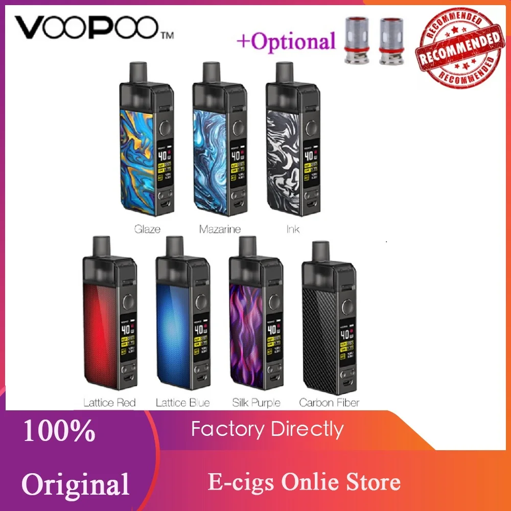 Новые оригинальные VOOPOO NAVI Pod Комплект с 1500 мА/ч Батарея &amp 3 8 мл ген. AI (chips On Board) 40 Вт