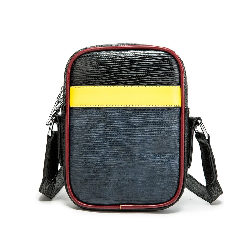 

New men's small diagonal cross bag hip hop personality mobile phone bag small shoulder bag