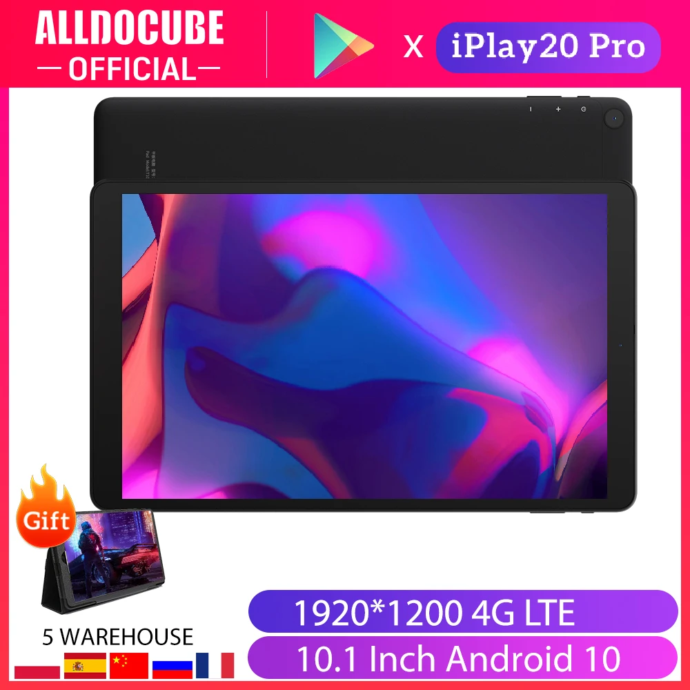 ALLDOCUBE-Tableta IPlay20Pro de 10,1 pulgadas, Android 10, 6GB RAM 128GB ROM, ocho núcleos, PC, 1920 x 1200IPS, iplay 20
