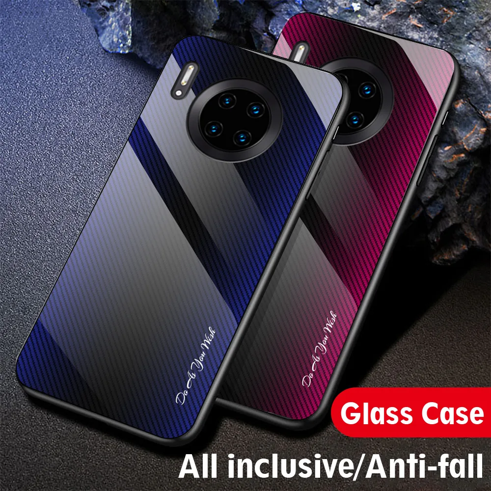 Для huawei mate 30 Pro P30 P30 Pro P30 Lite винтажный роскошный мягкий чехол с рамкой из закаленного стекла для huawei mate 30 Чехол