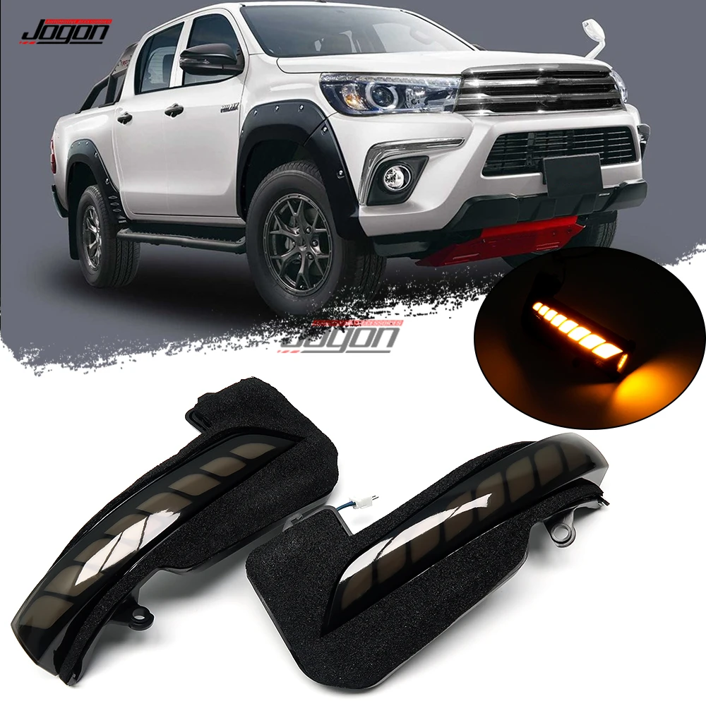 

Dynamic LED Turn Signal Light For Toyota Hilux AN120 AN130 2016 2017 2018 2019 2020 2021 Sequential Indicator Blinker Lamp