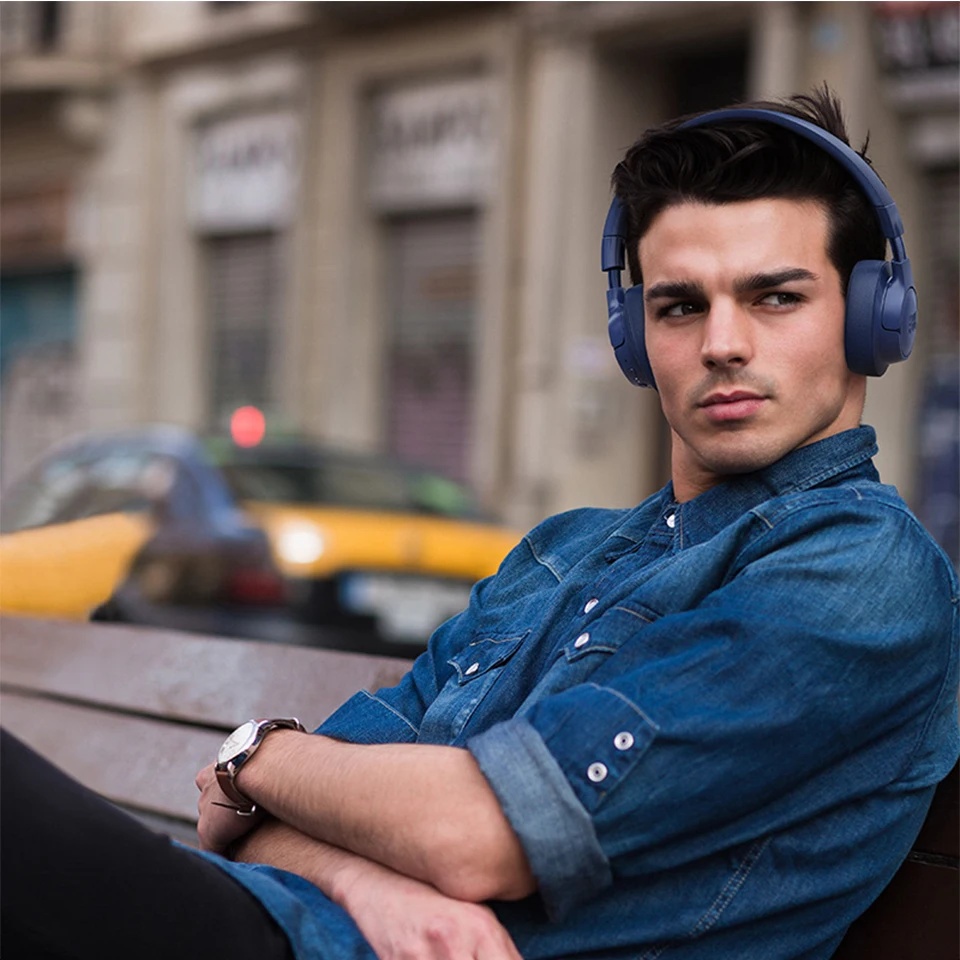 JBL TUNE 750BTNC Wireless Bluetooth Headphones Noise Cancelling Pure Bass Earphone Gaming Sports Gym Headset Handsfree with Mic