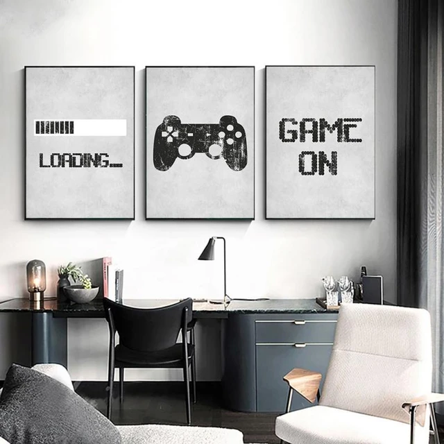 Bedroom Gamer Wall Pictures | Canvas Painting Gamers | Canvas ...