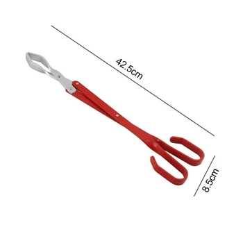

Long Handle Camping Cooking Portable Clamp Kitchen Grilling Outdoor Aluminum Heat Resistant Food Clip Scissors Type BBQ Tongss