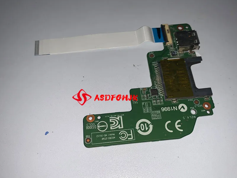 Interruptor de MS-16J12 Original para MSI GE62 GE72 GP62 GP72 PE70 PE60 GL72 GL62 USB IO, placa SD CABRD con CABLE
