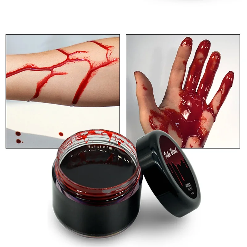 

Shopify-Dropshipping Blood Halloween Fake Wounds Scars Bruises Fake Blood Makeup Body Face Paint Simulation Vampire Cosplay Tool