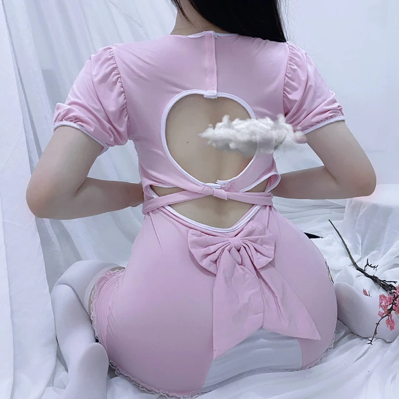 

Plus Big Size Sexy Pink Nurse Dress Luru Cosplay Baby Dolls Luru Large Size 4XXXXXL Babydoll Backless Erotic Lingerie Uniform