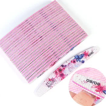 

6pcs/Set Nail Files Manicure Tools 80/100/150/180/240 Sanding Buffer Block Pedicure Polishing Professional Nail File Lot TR2008