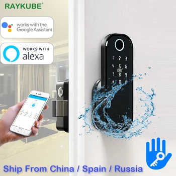 

Fingerprint Smart Door Lock Bluetooth Wireless Access Control Lock 13.56Mhz Digital Code Alexa Google Assistant Security Home