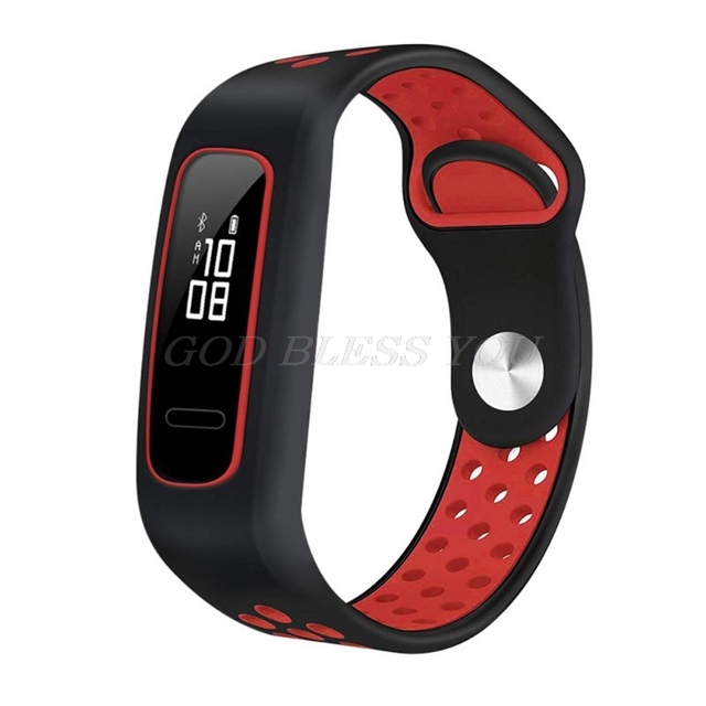 Silicone Two-Color Watch Band Wrist Strap Bracelet Replacement for Huawei 3e/Huawei Honor 4 Running/Huawei AW70 Smart Watch