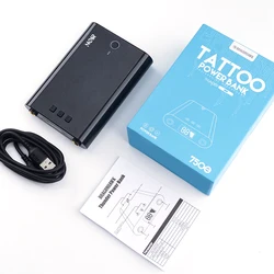 Noir LCD Tattoo Power Dragonhawk Same Style Bank Rechargeable Permanent Makeup Tattoo Machine Wireless Battery Power Supplies