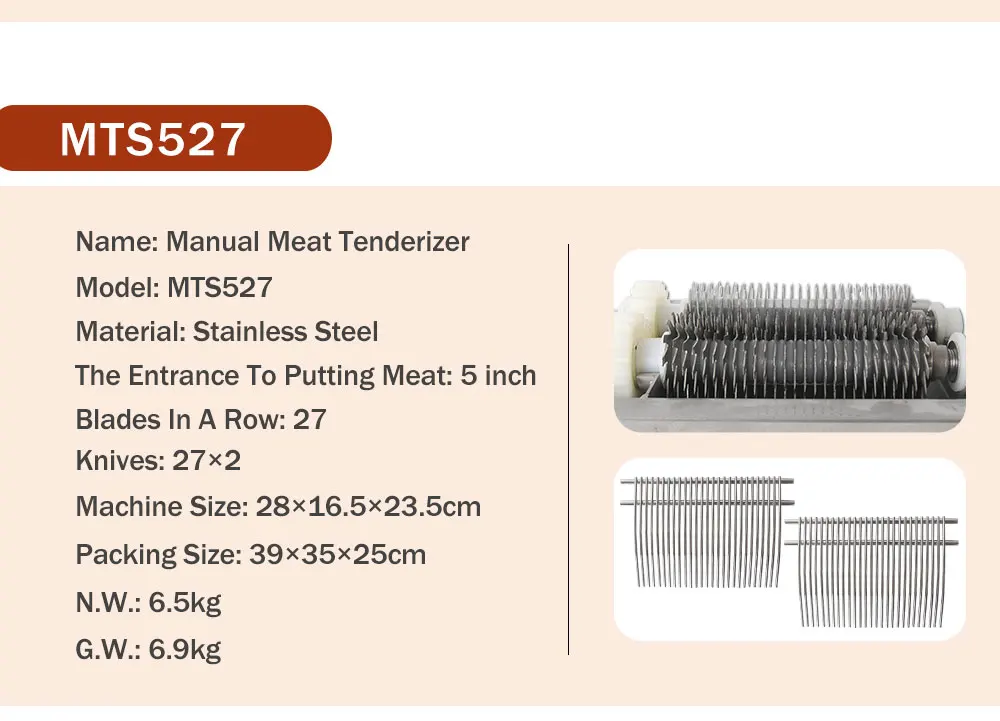 ITOP нержавеющая сталь " Мясо Tenderizer с 2 лезвиями Steaker куриные ролики коммерческий Мясорубки Кухонные инструменты