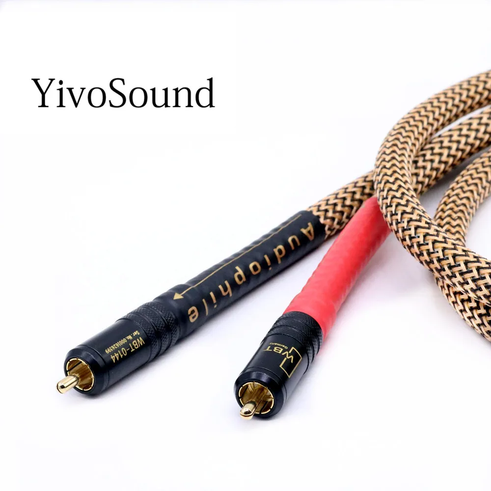 

Hifi Canare OFC copper audio 2rca to 2rca jack cable signal lines AUX CD amplifier connection cable