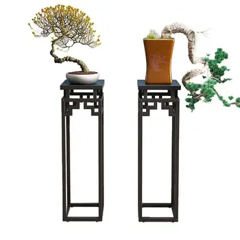 

Chinese Flower Stand Zen Multi-layer Shelf Balcony Wrought Iron Green Living Room Fleshy Pot Sh