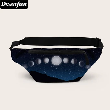 

Deanfun Chest Bag 3D Printed Dark Moon Bum Bag Portable Phone Pouch Fashion Waist Bag D18061