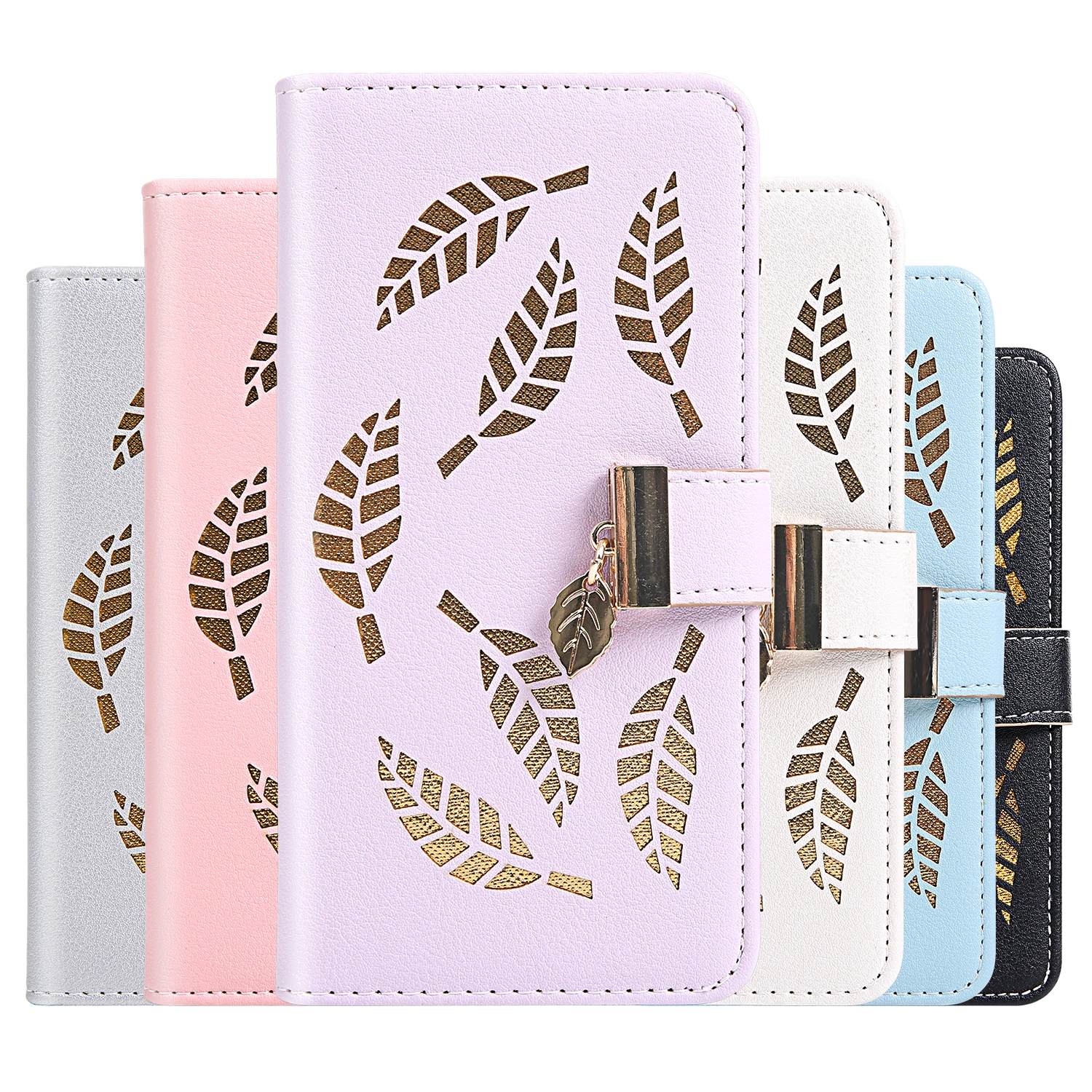 Leather Flip Phone Case For Samsung Galaxy A50 A40 A30 A20 A10 A70 A80 A90 S9 S10Plus S8 S7 Edge A10S A20S A30S Note9 Note10 Plus Magnetic Wallet
