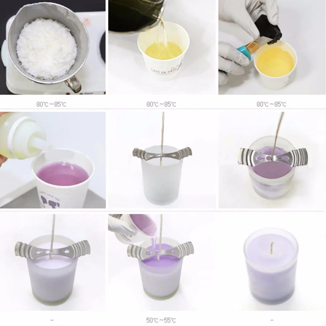 5Pcs  Metal Candle Wick Centering Devices For Candle Making Candle DIY Wicks Holder Three Hole DIY Handmade Accessory