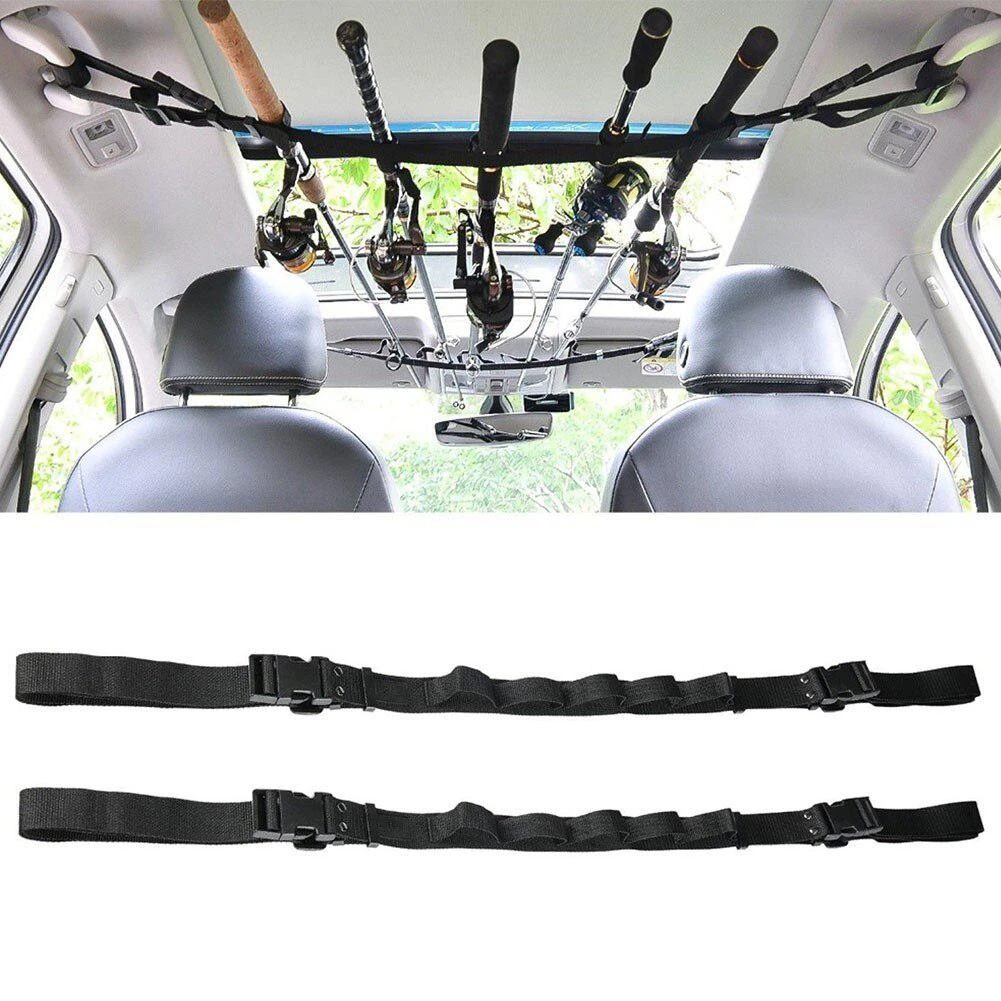vehicle fishing rod holder straps