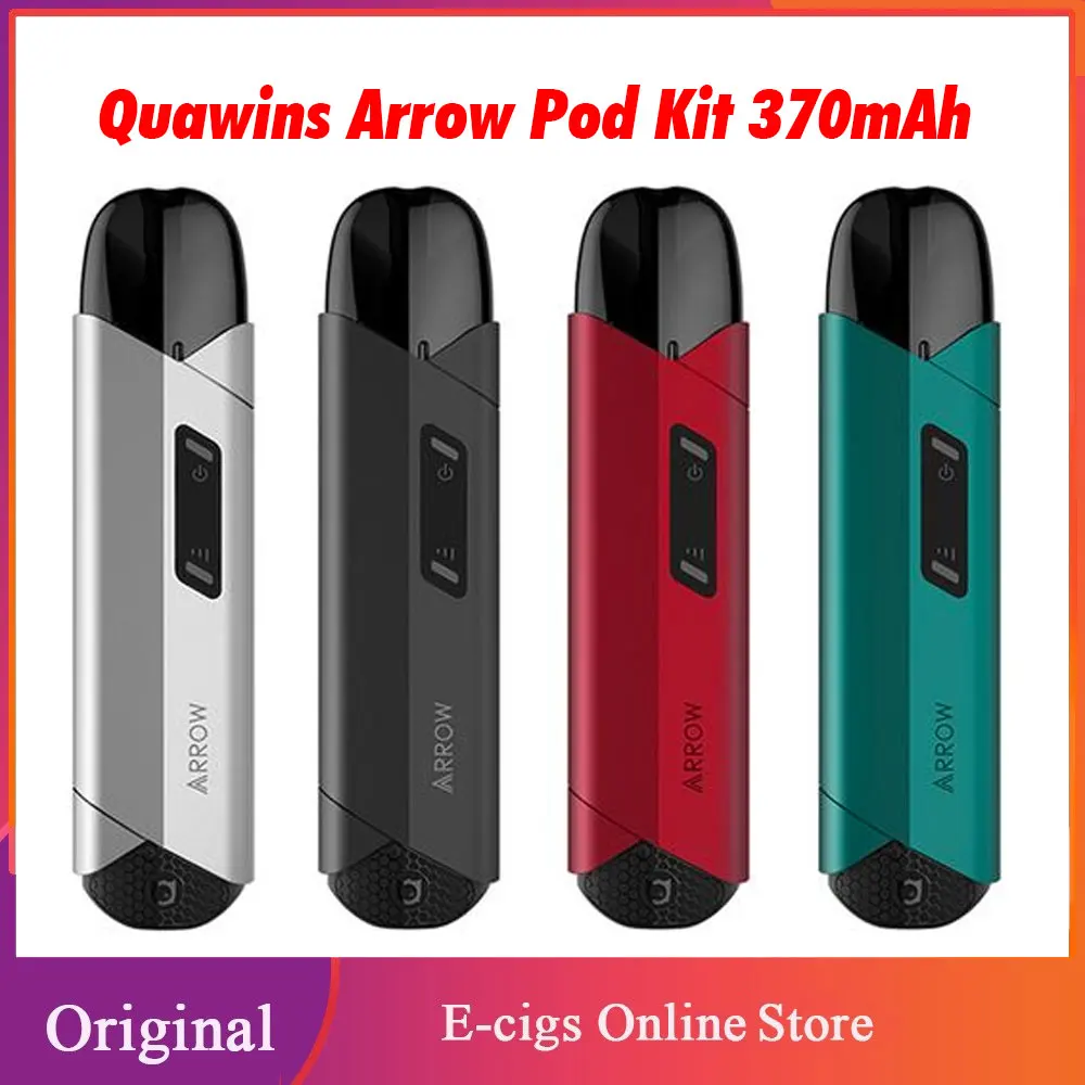 Набор для вейпа Quawins Arrow Pod со встроенным аккумулятором 370 мАч 2 мл Ом катушка 10 Вт/12