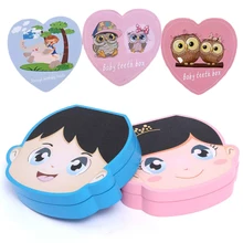 Испанский Английский Цвет Деревянный Детский ящик для зубов для мальчиков и девочек органайзер для хранения молочных зубов для сбора зубов Umbilica сохранить для новорожденных подарки