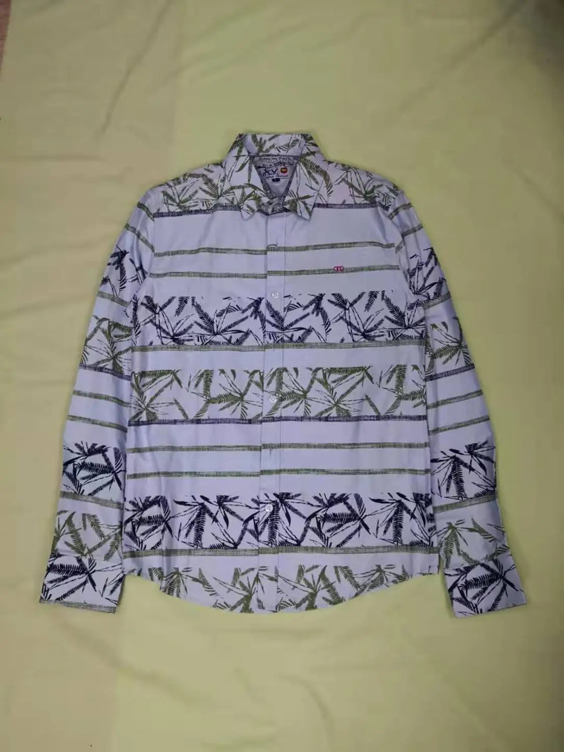 Рубашка с вышивкой, camisa masculina, мужские рубашки с длинным рукавом, хлопок, Social hombre eden park faconnable Сорочки мужские - Цвет: 3