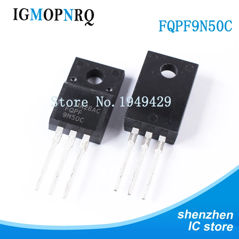 10pcs Fqpf9n50c To-220 9n50c 9n50 Mosfet 500v N-ch Q-fet Advance C ...