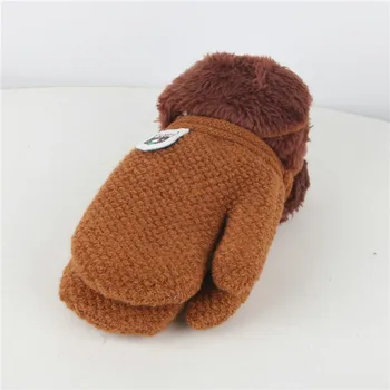 

Gloves Children Kids Winter 2020 Keep Warm Knitting Gloves For Children Thickening Furring Knitted Gloves #YL5
