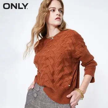 

ONLY Women's Loose Fit Irregular Round Neckline Pullover Knit | 119113516