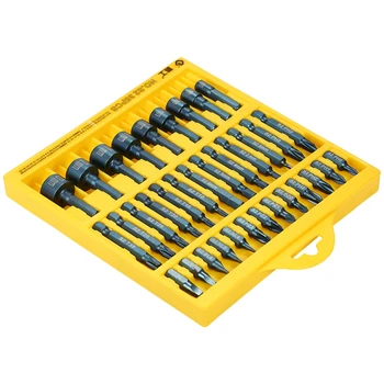 

Penggong Key Sets Electric Screwdriver 35Pcs 25Mm / 50Mm Slotted Phillip Torx Hex Bits Sockets Set Drive Repair Tools Kit