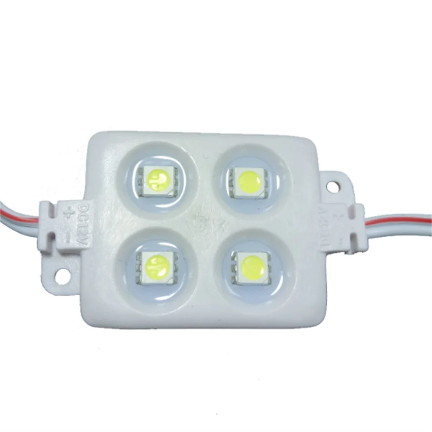 

YANGMIN Free Shipping square led module backlight -SMD 5050 4 chips LED Module waterproof ce rohs approval DC 12V-square
