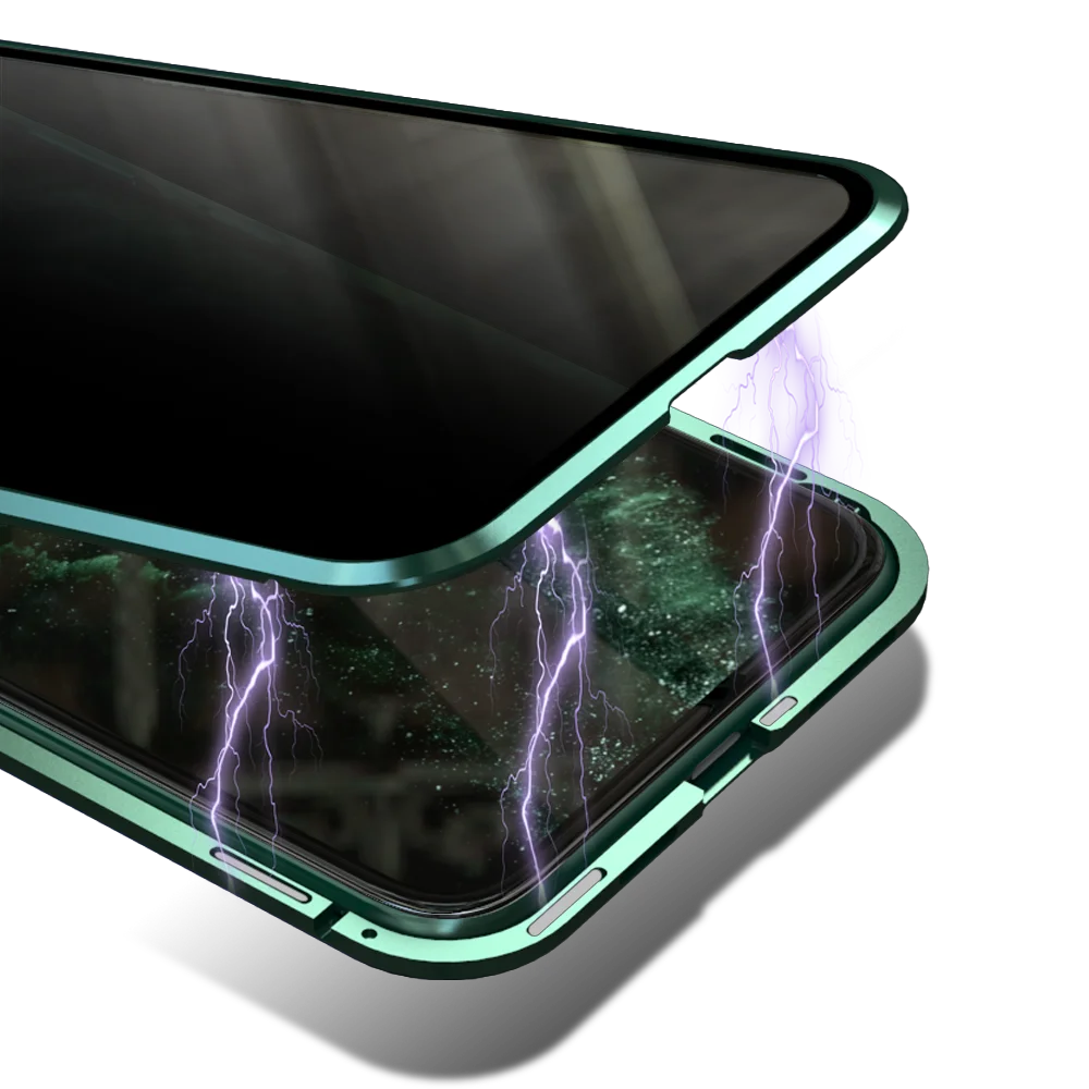 360 Полный Магнитный чехол для iphone 11 11pro MAX стеклянный чехол для iphone X XS XR MAX чехол Магнит Противоугонная закаленная стеклянная крышка
