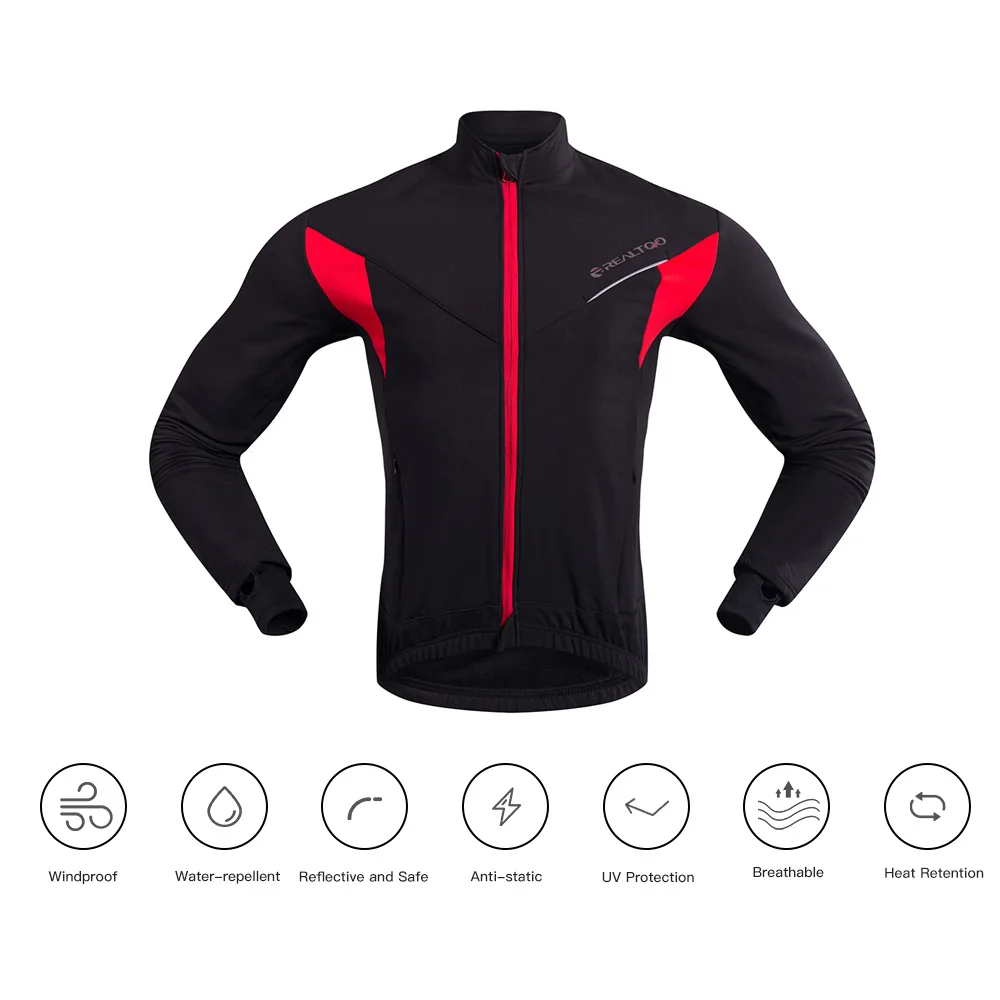 TOMSHOO, комплект одежды для велоспорта, зимний теплый флисовый костюм с длинным рукавом, велосипедная куртка, штаны, велосипедный костюм для