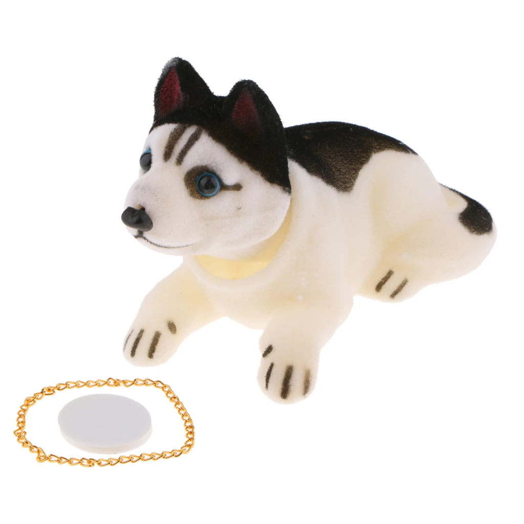 Husky Bobbing Head Dog, Bobble Head Toy Dog Doll Car Dashboard Bobbleheads Figures Decorations