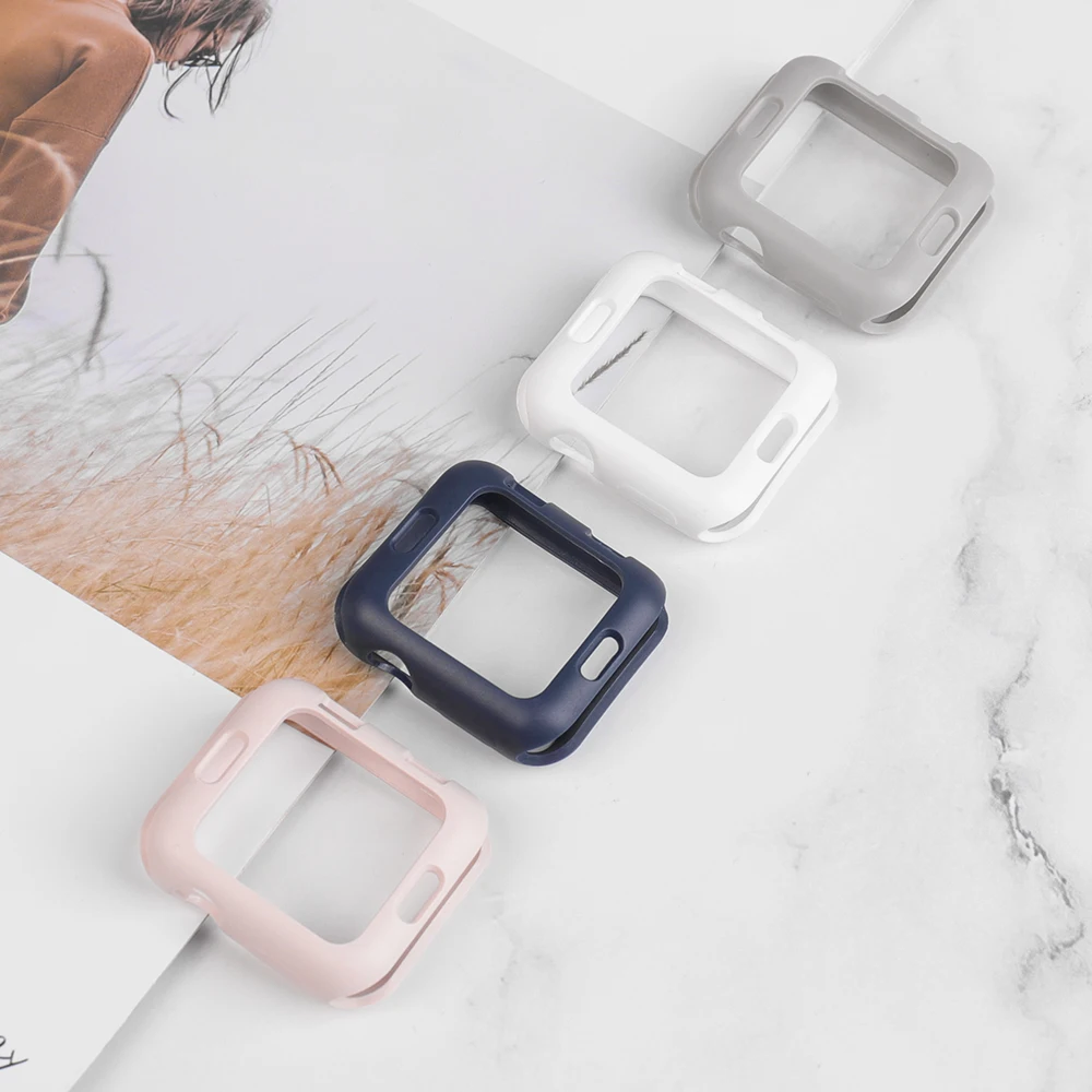 Ремешок+ чехол для iwatch серии 5 4 44 мм 40 мм сменный Браслет ремешок для apple Watch ремешок серия 321 42 мм 38 мм аксессуары для часов