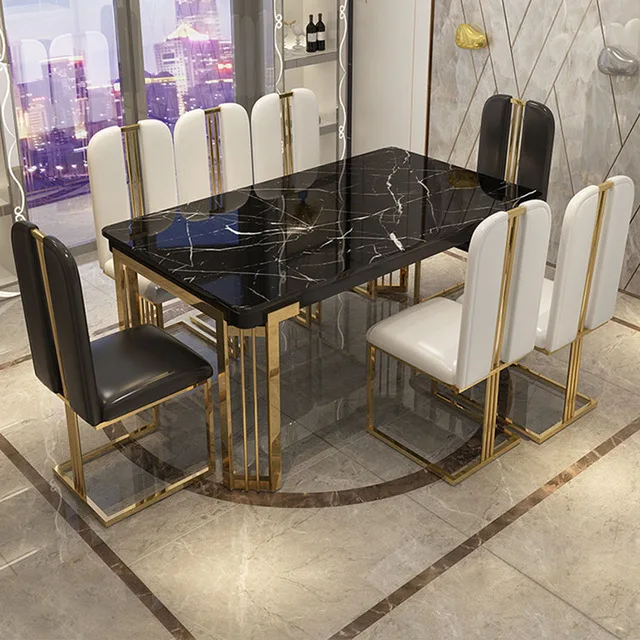 Black Marble Dining Table Dining Tables Aliexpress