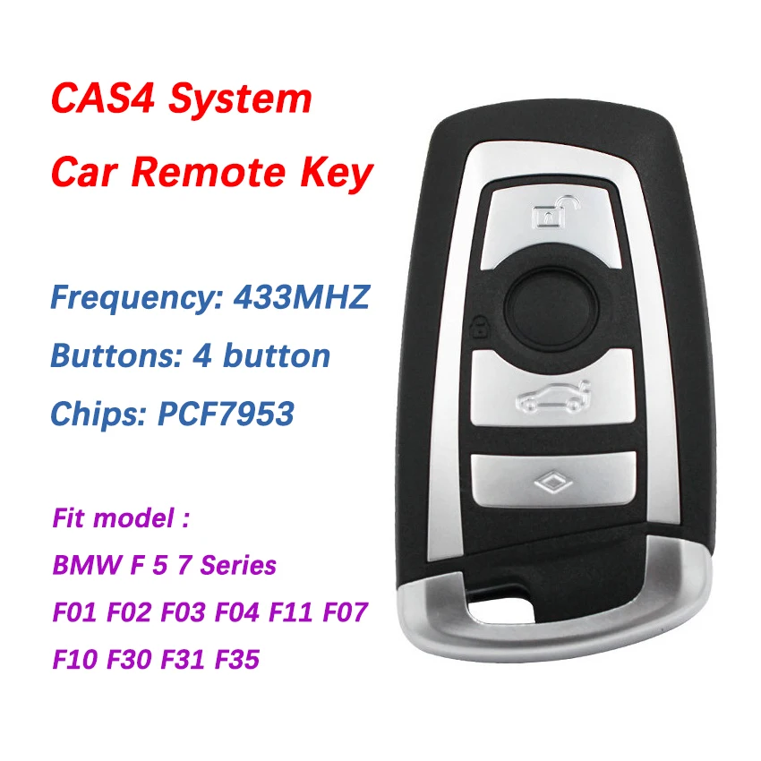Schlüsselrohling Smart Schlüssel Keyless Go BMW Cas4 Case 4 Serie F-Stecker F30