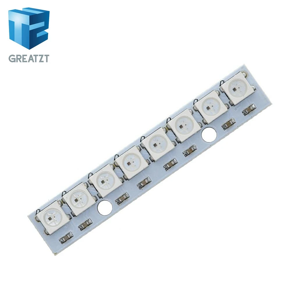 GREATZT палка 8 канальный сетевой видеорегистратор WS2812 5050 RGB светодиодный свет