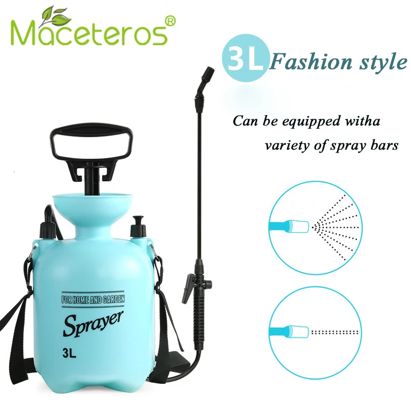 

MACETEROS 3L Sky Blue Shoulder Type Sprayer Manual Air Pump Sprayer Gardening Agriculture Car Wash Watering Garden Spray Series