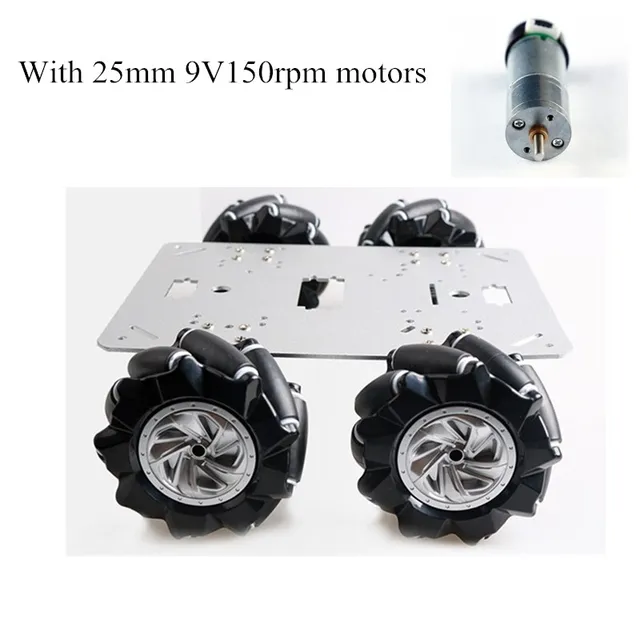 10kg 80mm Mecanum Wheel Car Chassis Kit Omni Wheel Robot With Metal Panel Arduino Mecanum Robot  For  for Arduino Toy DIY mc800