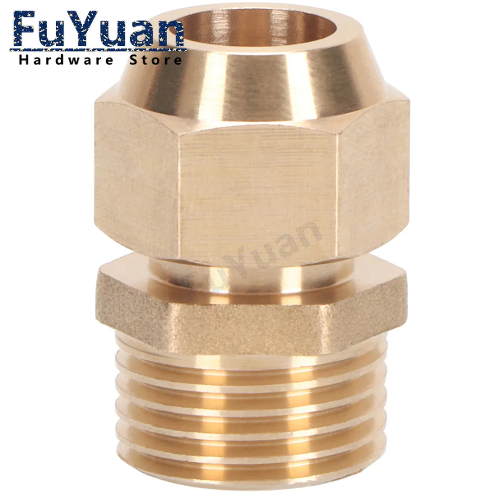 Air Conditioner Fitting Copper Flaring Directly Connector 1/4" 3/8" 1/2" to 6/8/10mm Pipe