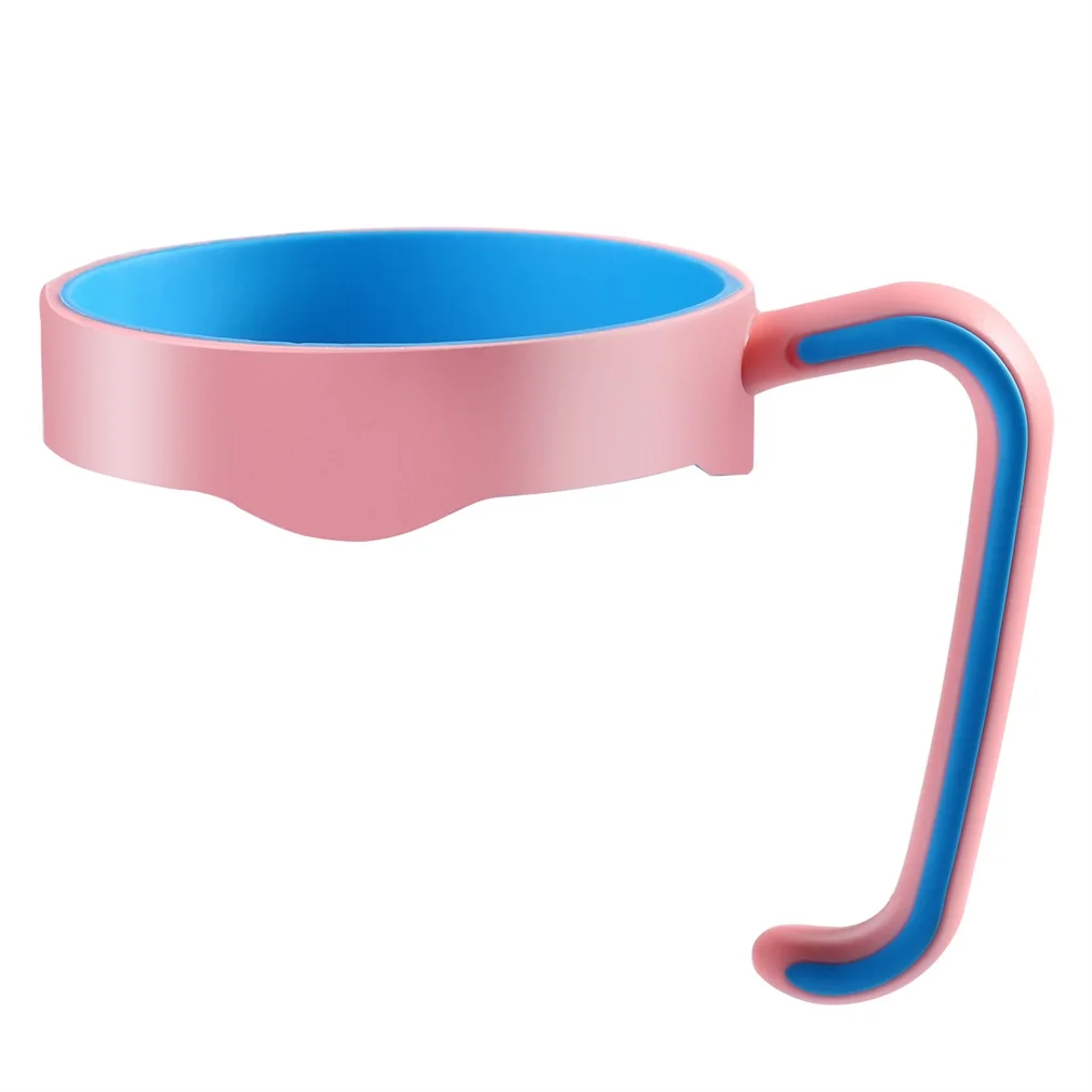

PP 20 Oz Bearing Cup Handle for Yeti Cup for Rtic for Sic Cup for Ozark Trail Mug Pink & Blue BPA Free Comfortable Hand Feel