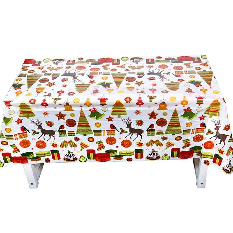 Style 4 Скатерть с Санта Клаусом, 1 шт., Рождественское украшение стола для дома, Navidad, рождественские вечерние украшения, новогодние - Цвет: Style 4
