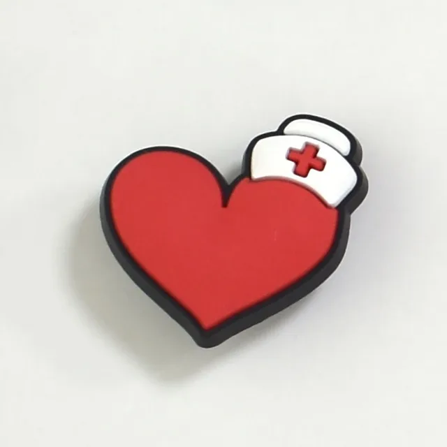 CSBL Cartoon Medical Shoe Ornament Removable PVC Flexible Glue Buckle Eva Sandals Croc Ornament Embroidery Shoes Decorations CF 199-2