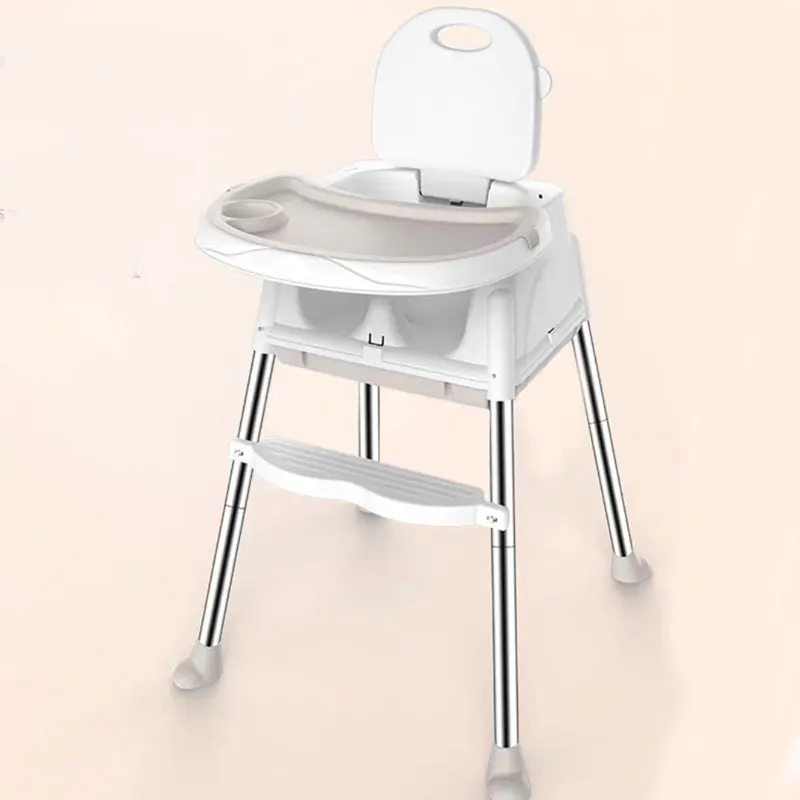 Dining Chair Beige Детский обеденный стул многофункциональный складной портативный двухслойный детский высокий стул для кормления - Цвет: Dining Chair Beige