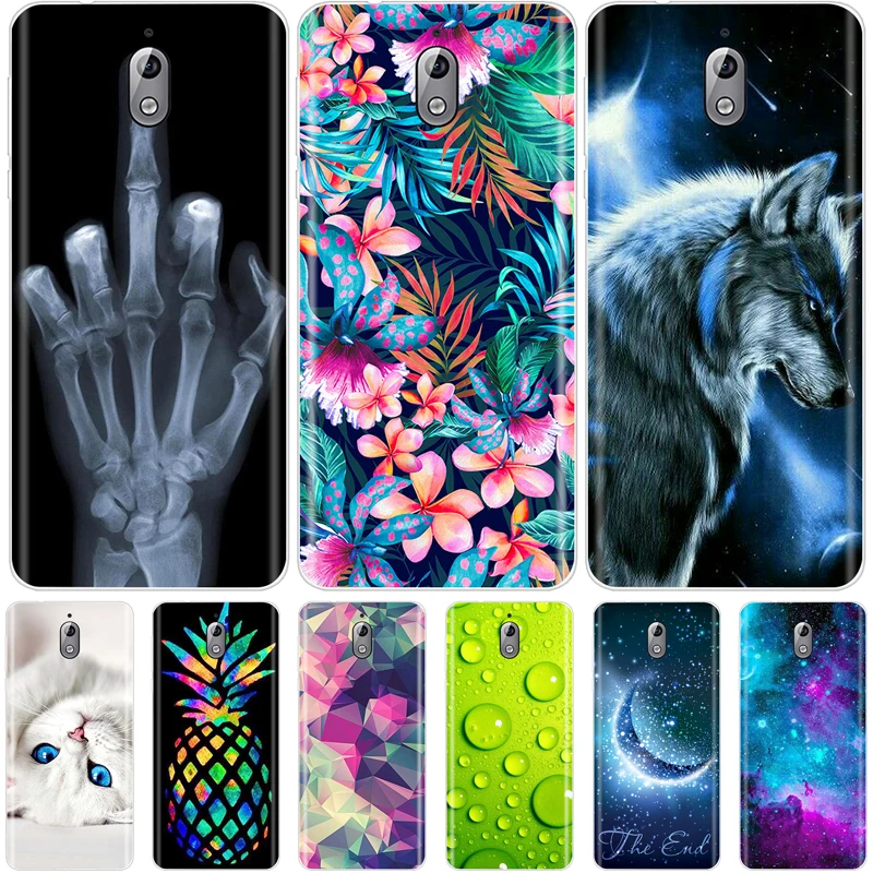 Силиконовый чехол для Nokia 3 1 Coque мягкий TPU милый телефона с рисунком Plus nokia3.1