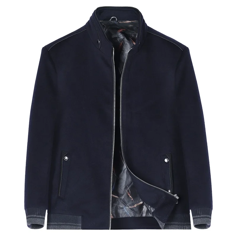 YOUTHUP Autumn Men's Casual Jacket Wool Coats Zipper Overcoats Topcoat Mens Fitness Coat Streetwear 4 Colors Plus Size M-6XL YOUTHUP Autumn Men's Casual Jacket Wool Coats Zipper Overcoats Topcoat Mens Fitness Coat Streetwear 4 Colors Plus Size M-6XL