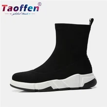 Taoffen/высокая женская прогулочная обувь; модная повседневная спортивная обувь для улицы; женские кроссовки спортивные кроссовки; размеры 34-39