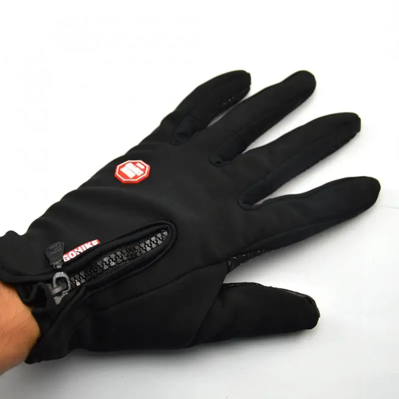 Уличные зимние ветрозащитные перчатки, перчатки на полный палец, мужские женские перчатки для сенсорного экрана, велосипедные перчатки, зимние теплые варежки