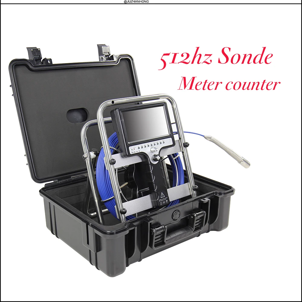 meter counter pipe 512hz sonde drian inspection camera system